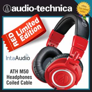 Audio Technica ATH-M50RD Red Headphones - Limited Edition